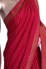 Pure Handloom Zari Butta Banarasi Crepe Silk Saree